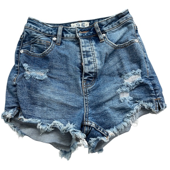We the Free Curvy High Rise Jean Shorts 25 - Picture 1 of 7